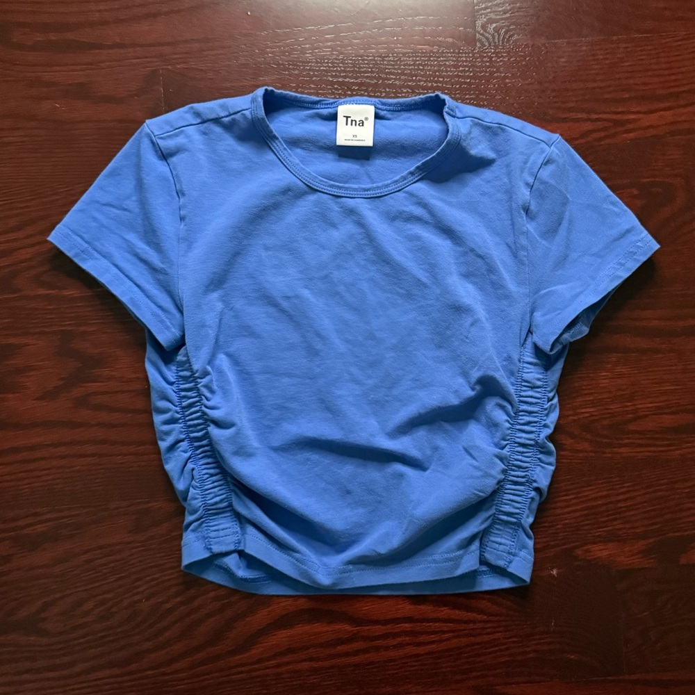 Tna Blue Ruched Bodycon tee